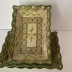 Temp-tations Old World (3) Baking Dishes 0.5 Qt. Individual Mini Loaf